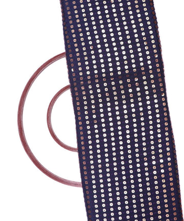 navy blue sequin embroidery uppada silk fabric b121 4031